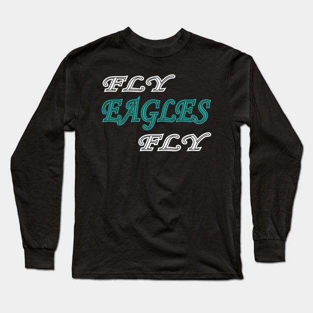 Retro Fly Eagles Fly philly Philadelphia Football Long Sleeve T-Shirt by MARBBELT